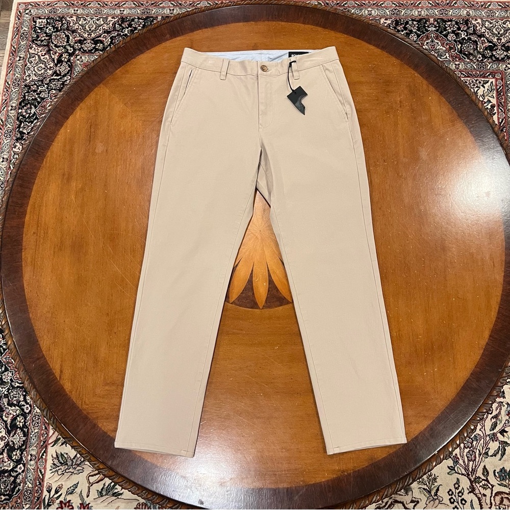 SOLD NWT Bonobos The Washed Chino Pant 2.0 Khaki 30x30 Slim Fit Stretch Cotton - Picture 4 of 16